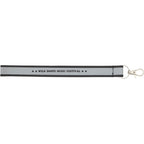 Reflective Wrist Lanyard in Recycled Polyester - Black - Front