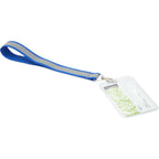 Reflective Wrist Lanyard in Recycled Polyester - Blue - Detail