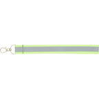 Reflective Wrist Lanyard in Recycled Polyester - Yellow - Back