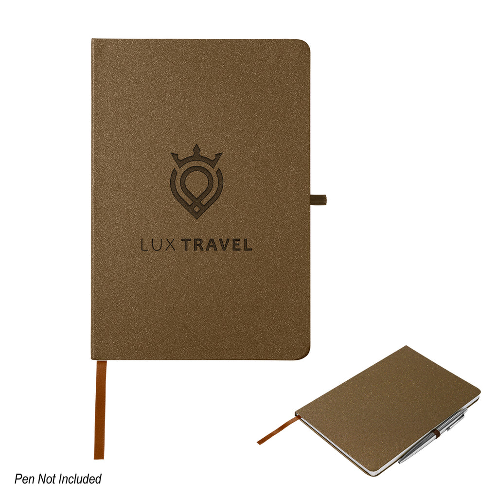 Regent Journal with Sparkle Full Color - Brown - Debossing