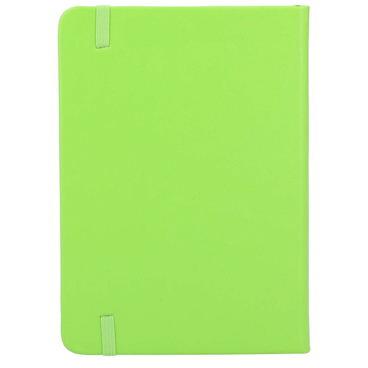 Remark Bound Notebook with Recycled Cover, 5 x 7 Inches Debossing - Lime - Back