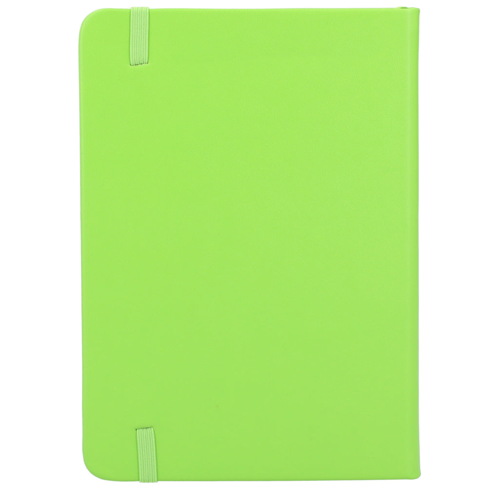 Remark Bound Notebook with Recycled Cover, 5 x 7 Inches - Lime - Back