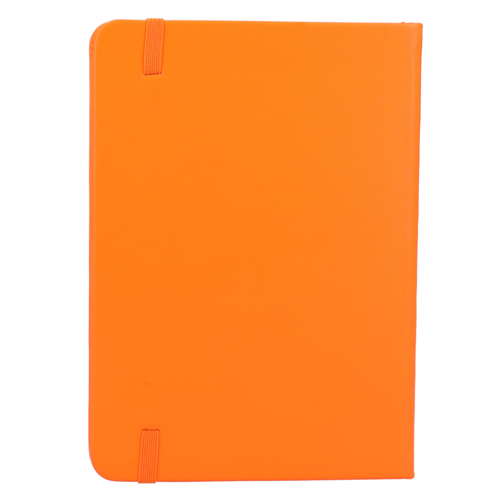 Remark Bound Notebook with Recycled Cover, 5 x 7 Inches - Orange - Back