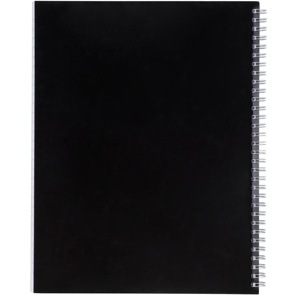 Remark Five Subject Notebook with Dividers, 8.5 x 11 Inches - Black - Back