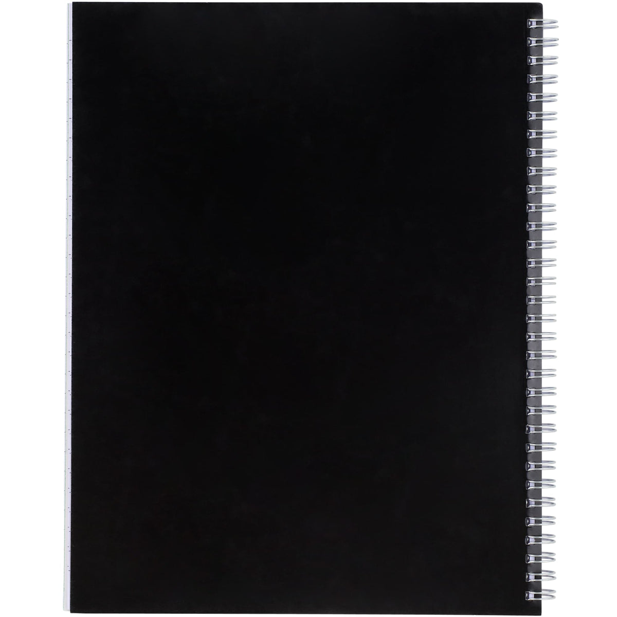 Remark Five Subject Notebook with Dividers, 8.5 x 11 Inches - Black - Back