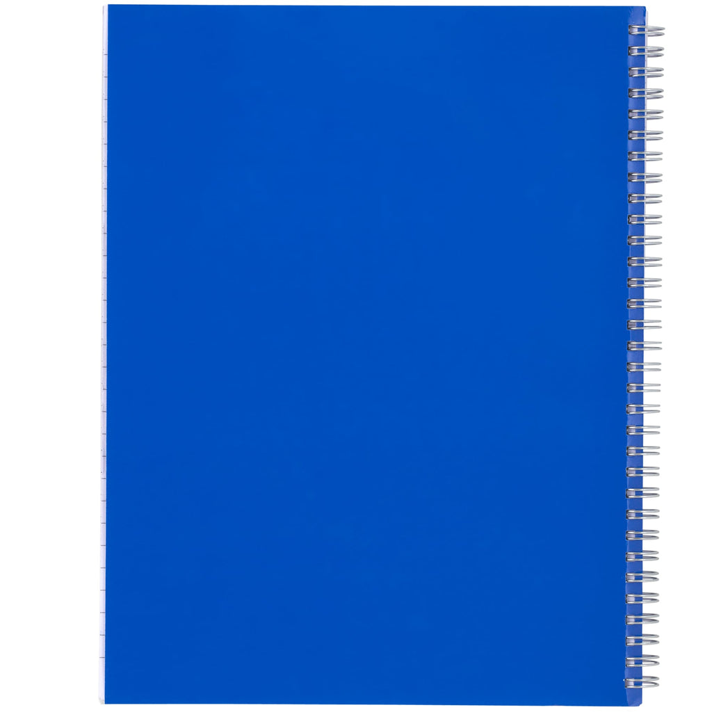 Remark Five Subject Notebook with Dividers, 8.5 x 11 Inches - Blue - Back