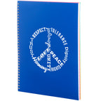 Remark Five Subject Notebook with Dividers, 8.5 x 11 Inches - Blue - Left Angle