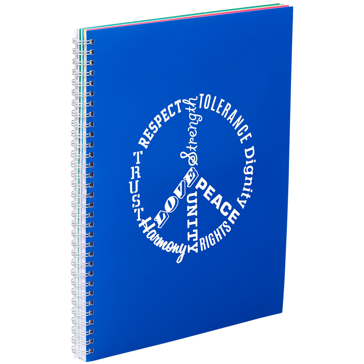 Remark Five Subject Notebook with Dividers, 8.5 x 11 Inches - Blue - Right Angle