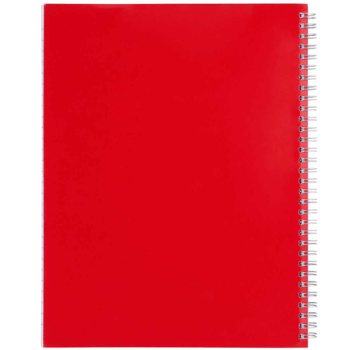 Remark Five Subject Notebook with Dividers, 8.5 x 11 Inches - Red - Back