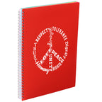 Remark Five Subject Notebook with Dividers, 8.5 x 11 Inches - Red - Right Angle