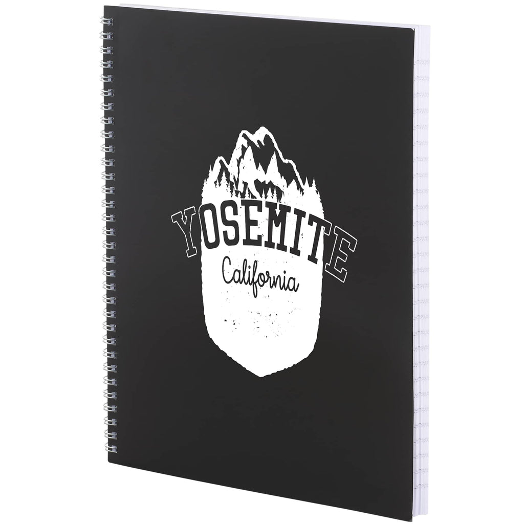 Remark One Subject Notebook, 8.5 x 11 Inches - Black - Left Angle