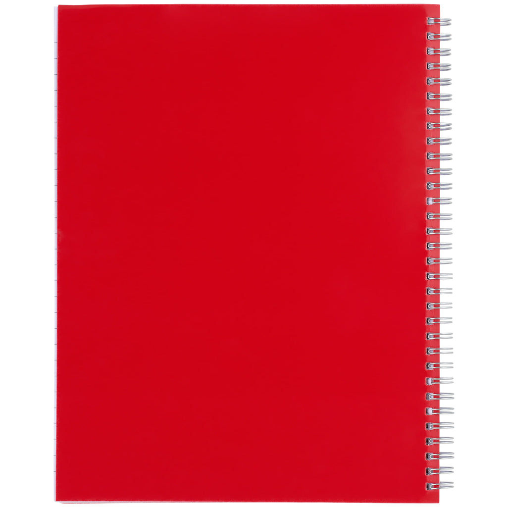 Remark One Subject Notebook, 8.5 x 11 Inches - Red - Back