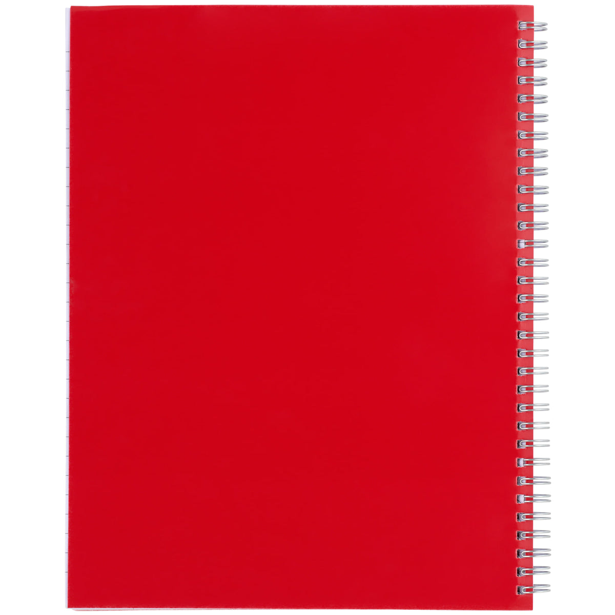 Remark One Subject Notebook, 8.5 x 11 Inches - Red - Back