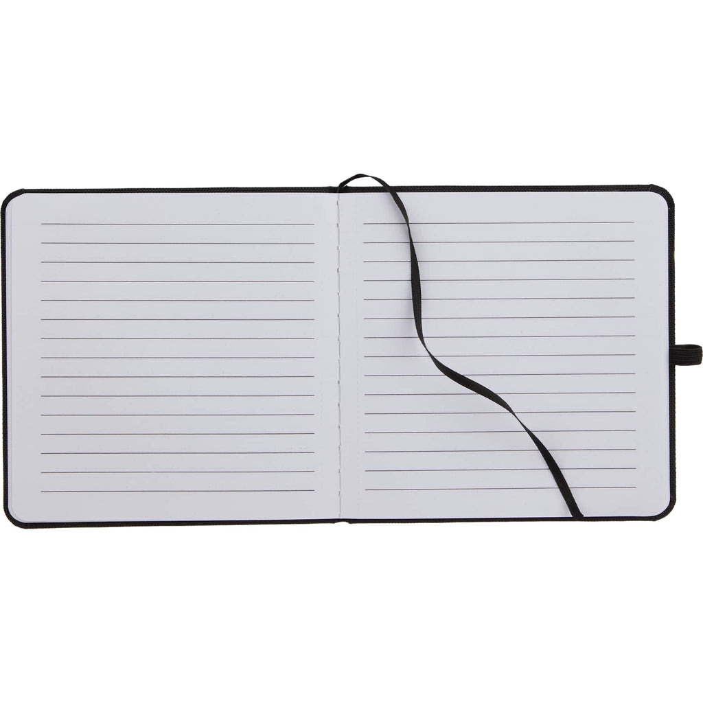 Remark Square Notebook with Recycled Cover, 4.7 x 4.7 Inches Full Color - Black - Open