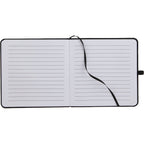 Remark Square Notebook with Recycled Cover, 4.7 x 4.7 Inches Full Color - Black - Open