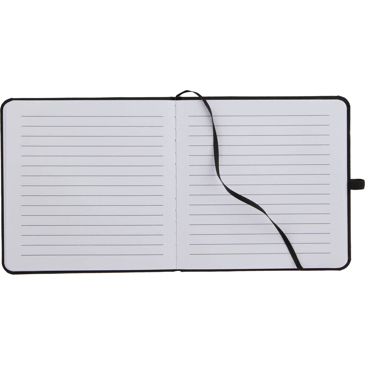 Remark Square Notebook with Recycled Cover, 4.7 x 4.7 Inches Full Color - Black - Open