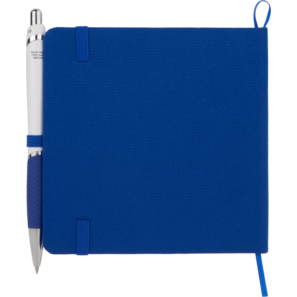 Remark Square Notebook with Recycled Cover, 4.7 x 4.7 Inches Full Color - Blue - Back