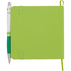 Remark Square Notebook with Recycled Cover, 4.7 x 4.7 Inches Full Color - Lime - Back