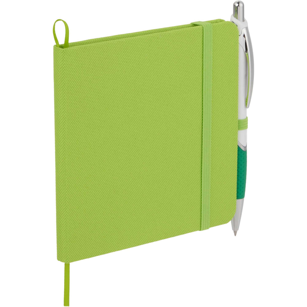 Remark Square Notebook with Recycled Cover, 4.7 x 4.7 Inches Full Color - Lime - Right Angle