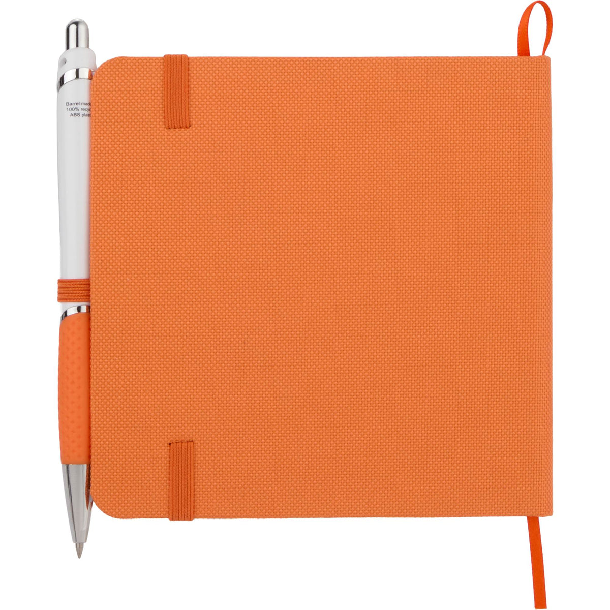 Remark Square Notebook with Recycled Cover, 4.7 x 4.7 Inches Full Color - Orange - Back