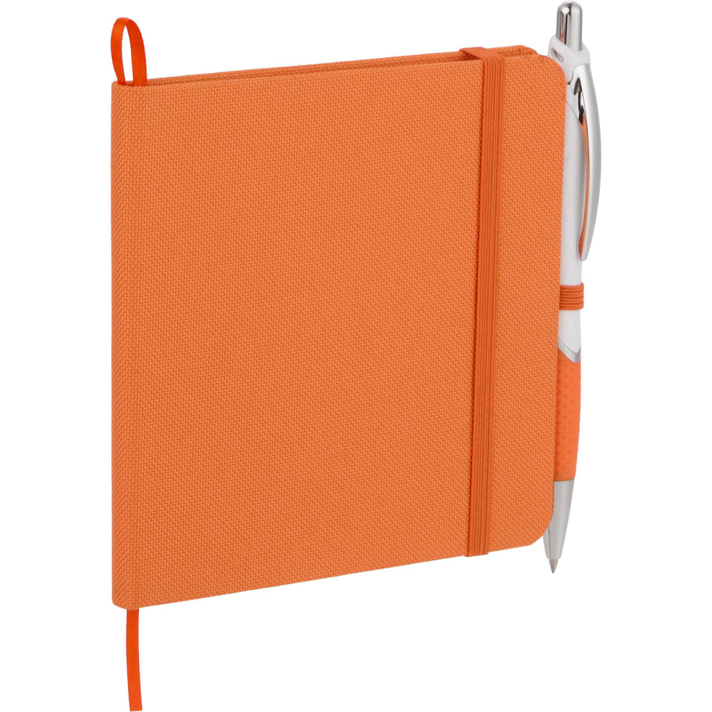 Remark Square Notebook with Recycled Cover, 4.7 x 4.7 Inches Full Color - Orange - Right Angle