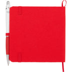 Remark Square Notebook with Recycled Cover, 4.7 x 4.7 Inches Full Color - Red - Back