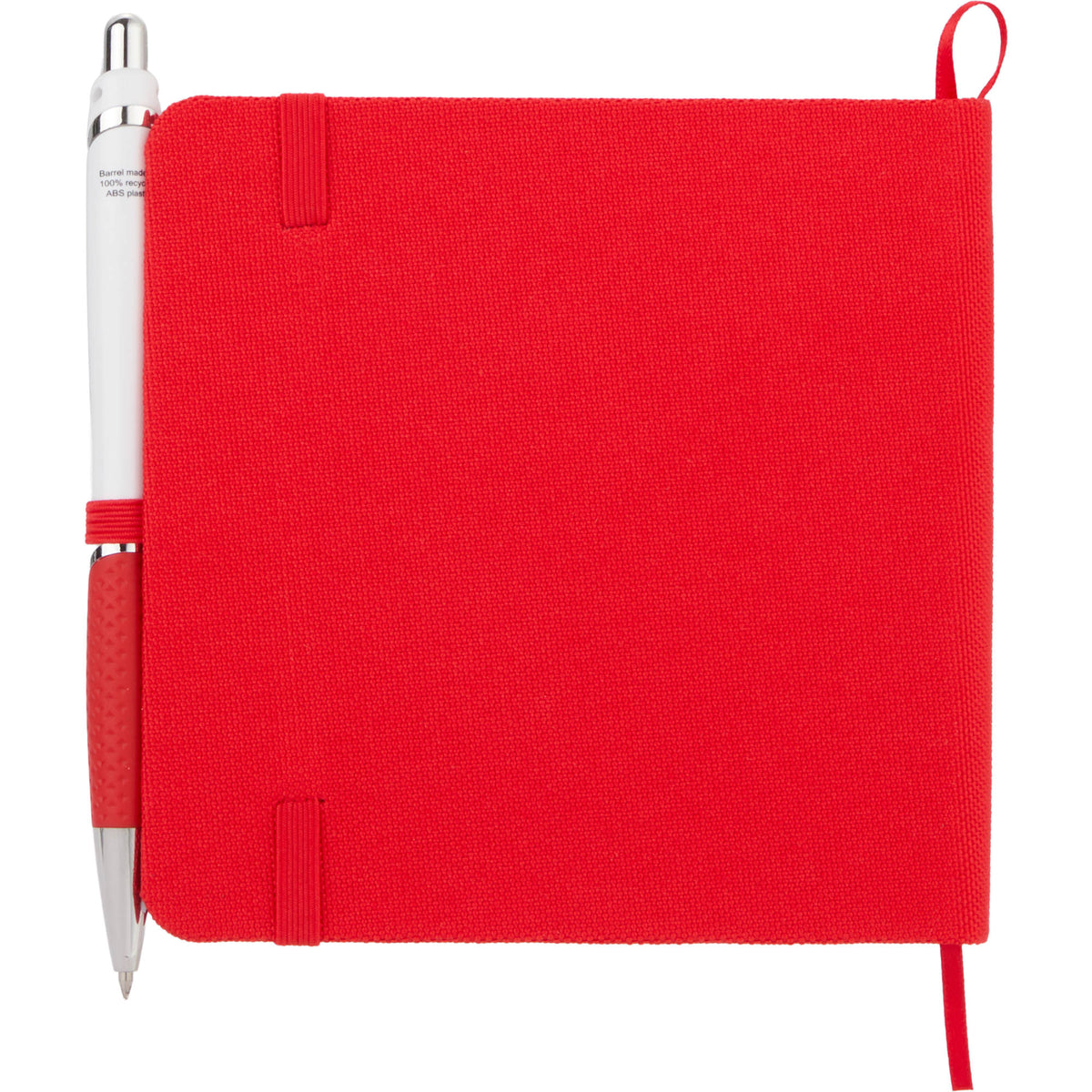 Remark Square Notebook with Recycled Cover, 4.7 x 4.7 Inches Full Color - Red - Back