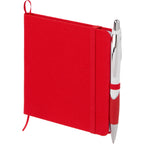 Remark Square Notebook with Recycled Cover, 4.7 x 4.7 Inches Full Color - Red - Left Angle