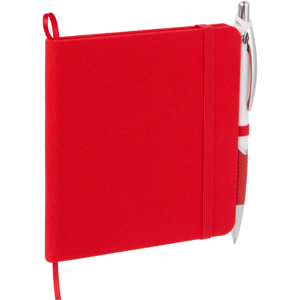 Remark Square Notebook with Recycled Cover, 4.7 x 4.7 Inches Full Color - Red - Right Angle