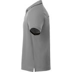 Remus Snap Placket Performance Polo for Men Debossing - Quarry/Black - Left Side