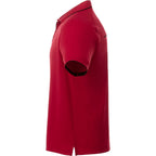 Remus Snap Placket Performance Polo for Men Debossing - Team Red/Black - Left Side