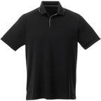 Remus Snap Placket Performance Polo for Men Transfer - Black/Quarry - Front Flat