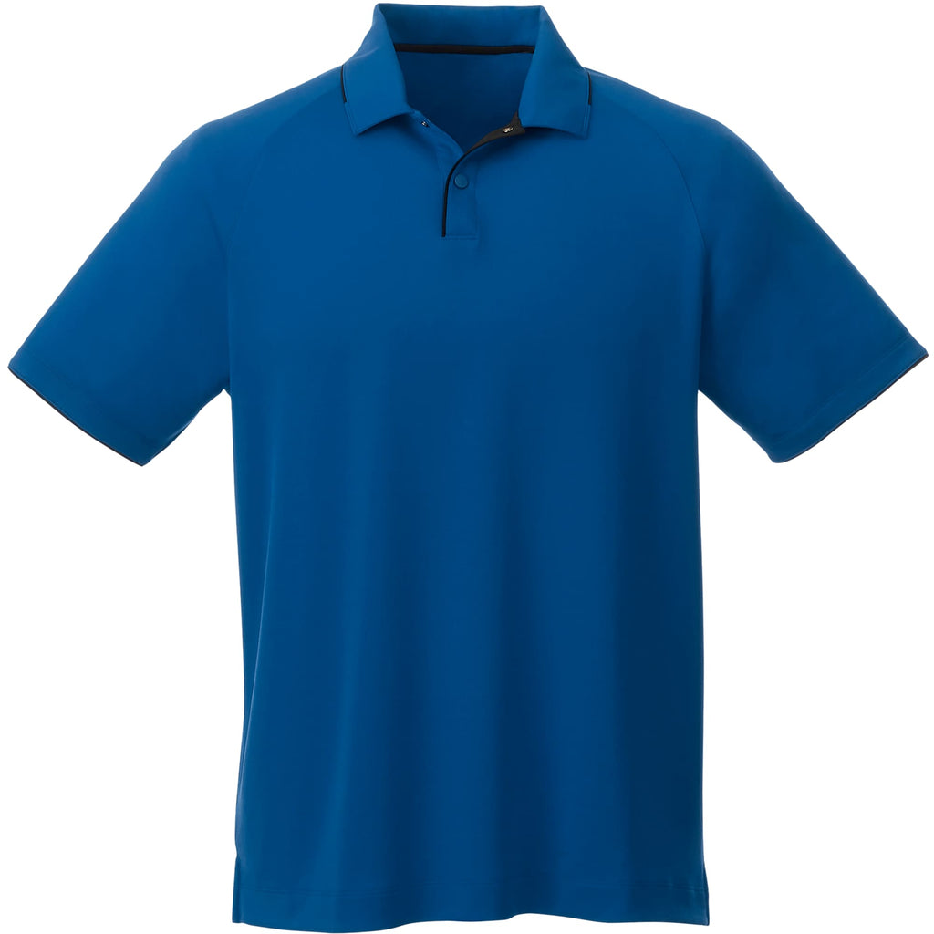 Remus Snap Placket Performance Polo for Men Transfer - Invictus/Black - Front Flat