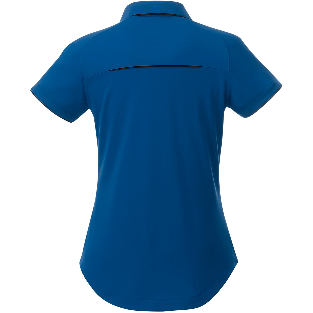 Remus Snap Placket Polo for Women Debossing - Invictus/Black - Back Flat