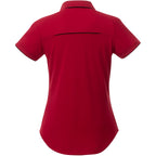 Remus Snap Placket Polo for Women Transfer - Team Red/Black - Back Flat 2