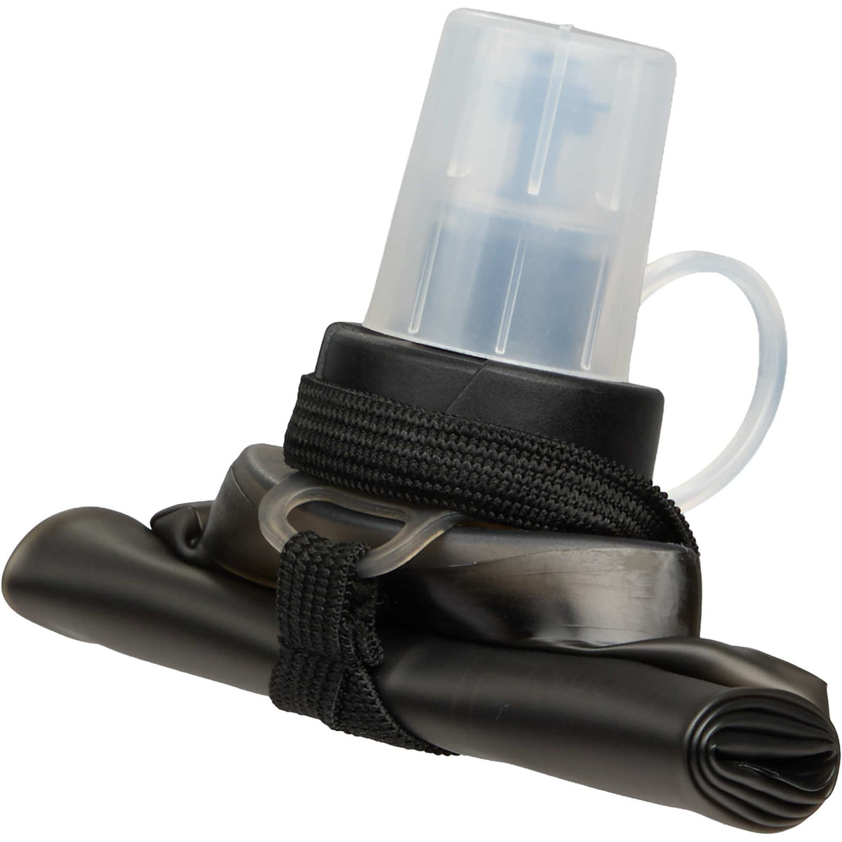 Remy Collapsible Water Bottle with Wrist Strap, 17 oz - Black - Alternate 2