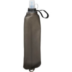Remy Collapsible Water Bottle with Wrist Strap, 17 oz - Black - Right Angle