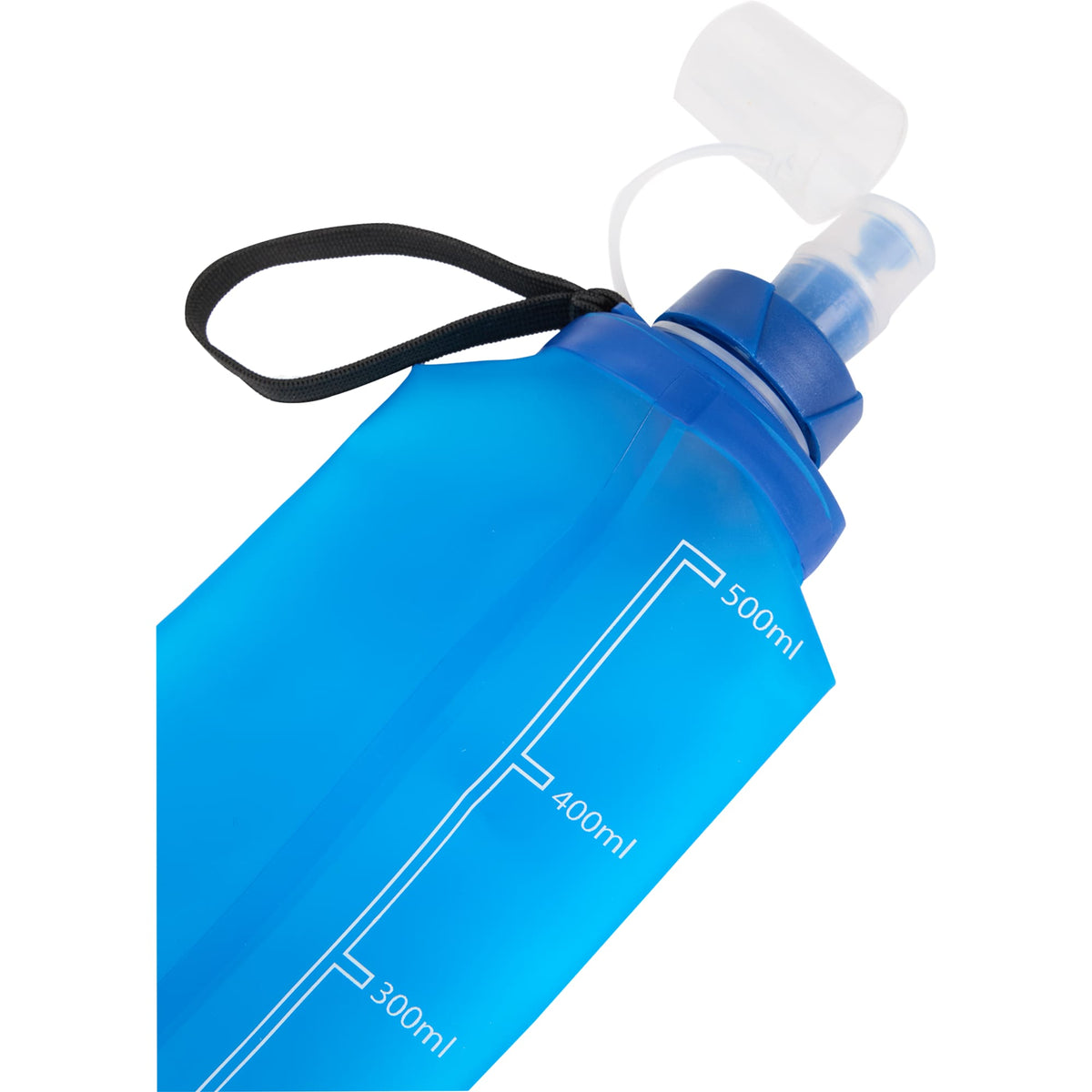 Remy Collapsible Water Bottle with Wrist Strap, 17 oz - Royal - Detail 3