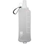 Remy Collapsible Water Bottle with Wrist Strap, 17 oz - White - Back