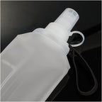 Remy Collapsible Water Bottle with Wrist Strap, 17 oz - White - Detail 4