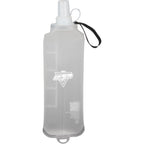 Remy Collapsible Water Bottle with Wrist Strap, 17 oz - White - Front