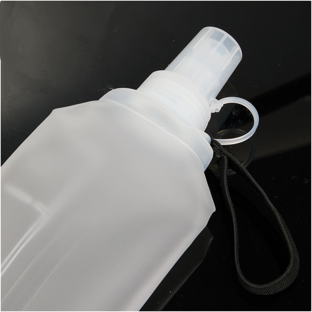 Remy Collapsible Water Bottle with Wrist Strap, 17 oz - White - Photo 3