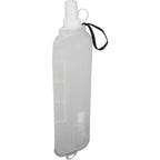 Remy Collapsible Water Bottle with Wrist Strap, 17 oz - White - Right Angle