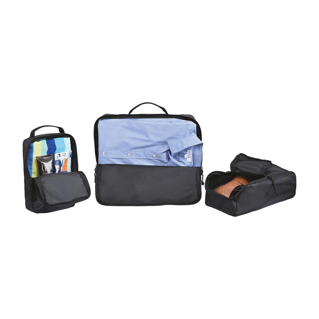 Renew Packing Cubes in Recycled PET, Set of 3 - Black - View 2