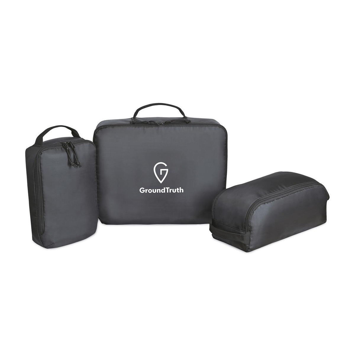 Renew Packing Cubes in Recycled PET, Set of 3 Transfer - Black - View 1