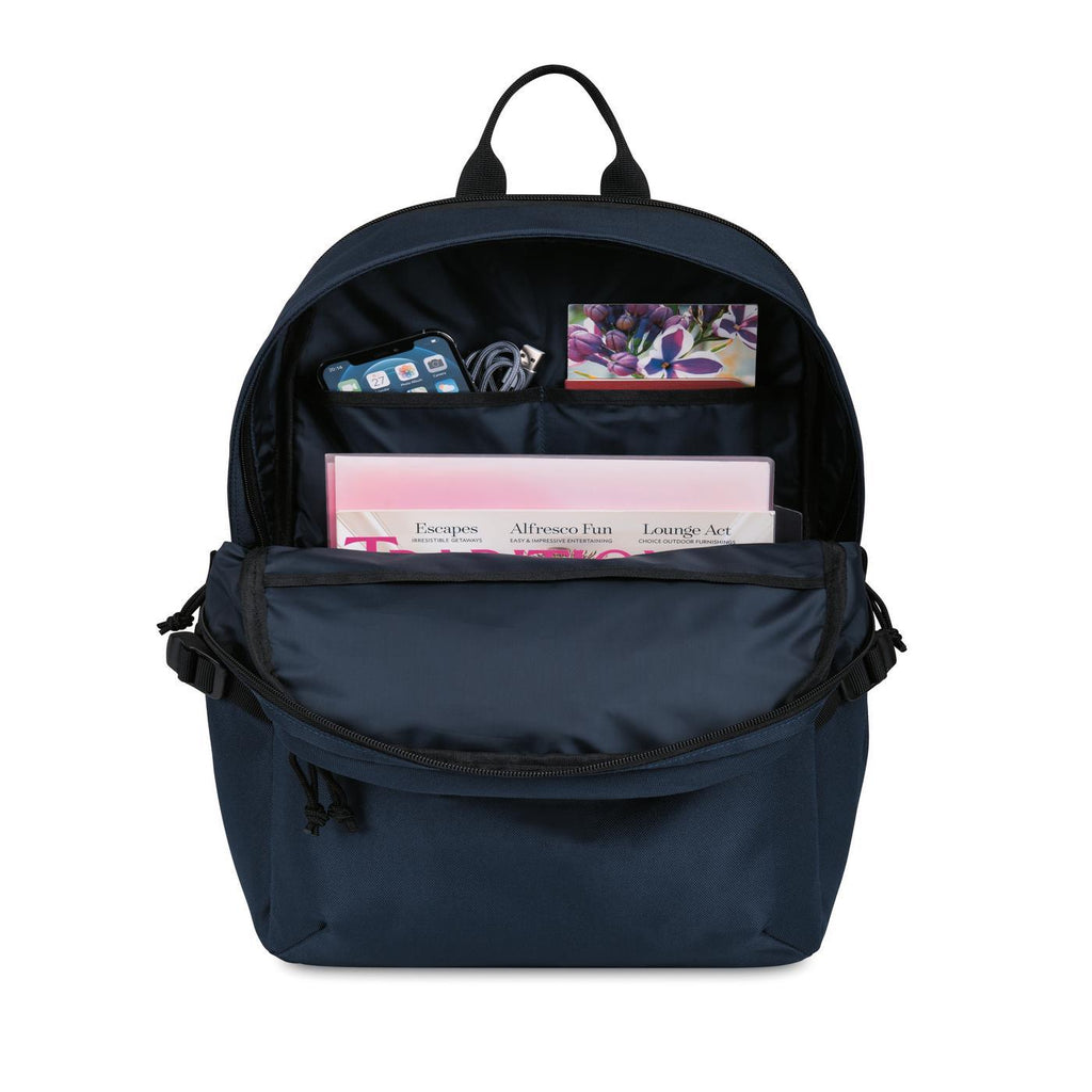 Renew Recycled Laptop Backpack, 15 Inch - Navy - View 3