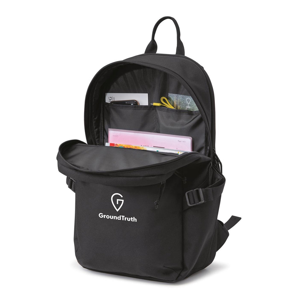 Renew Recycled Laptop Backpack, 15 Inch Transfer - Black - View 5
