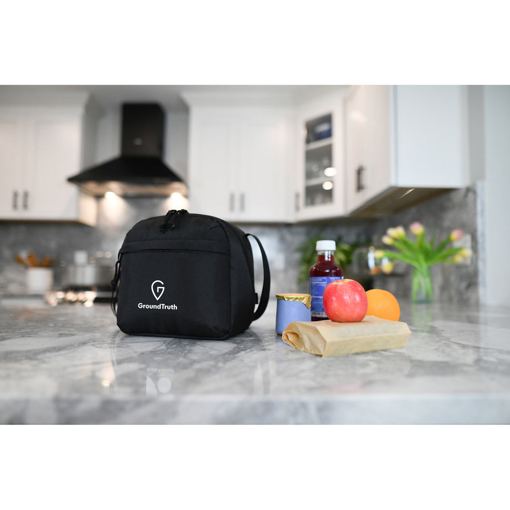 Renew Recycled Lunch Cooler with Angled Opening, 9 Cans - Black - View 6