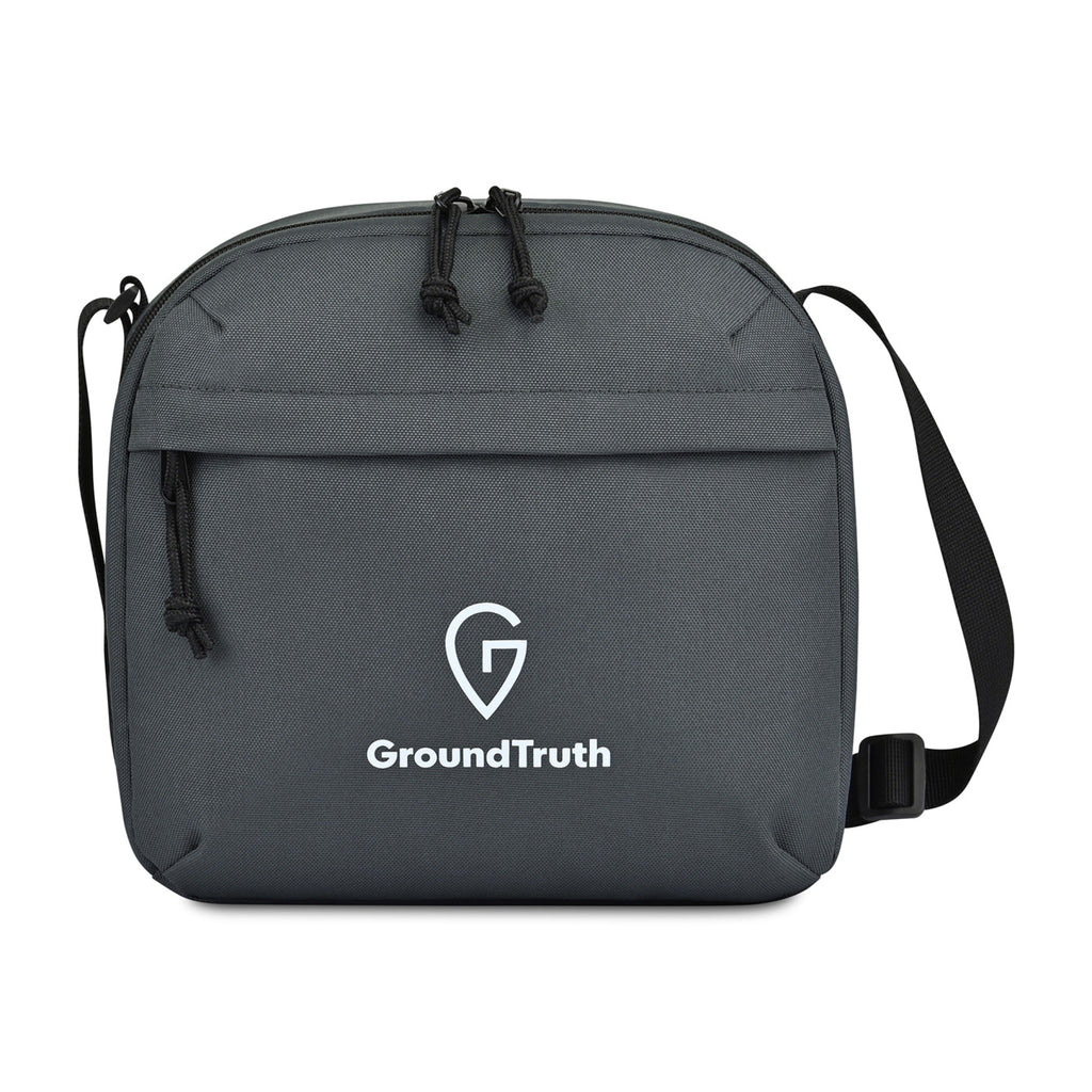 Renew Recycled Lunch Cooler with Angled Opening, 9 Cans - Durango Grey - View 1