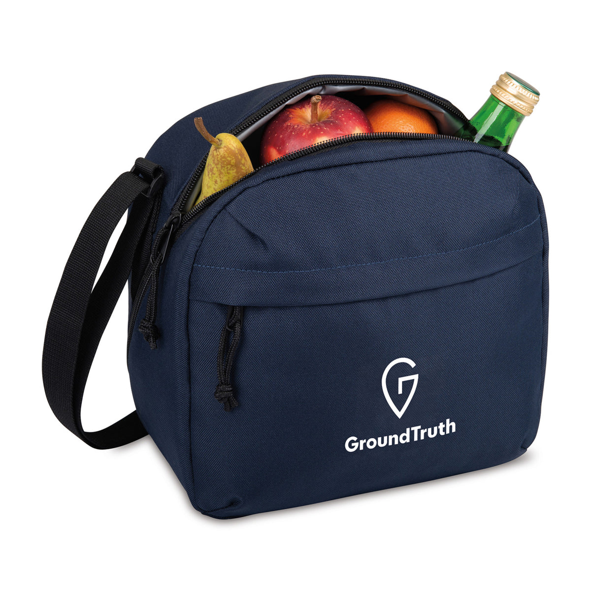 Renew Recycled Lunch Cooler with Angled Opening, 9 Cans - Navy - View 2